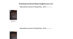 Desktop Screenshot of digitalreprints.elsevier.com