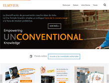 Tablet Screenshot of elsevier.es