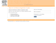 Tablet Screenshot of conferences.elsevier.com